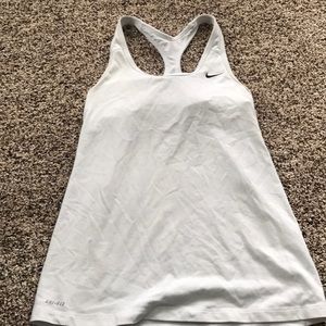 White nike Dri-Fit tank top